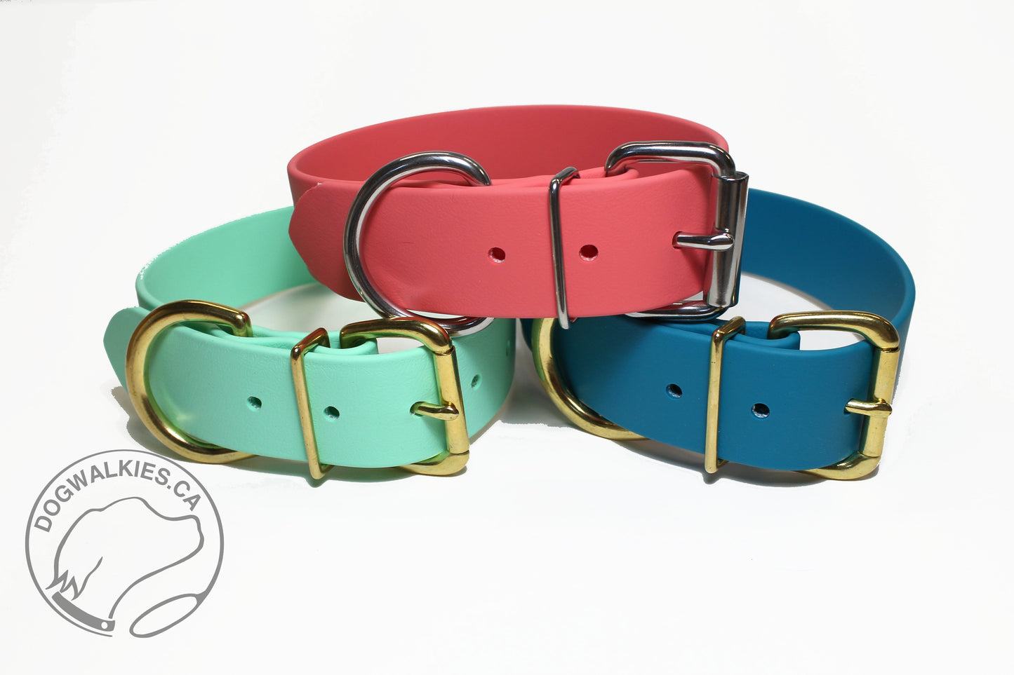 Sea Foam Green Biothane Dog Collar - Extra Wide - 1.5 inch (38mm) wide