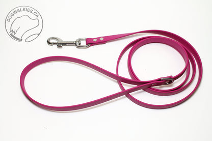 Thin Biothane Leash 1/2" (12mm) wide - waterproof leash - all colours