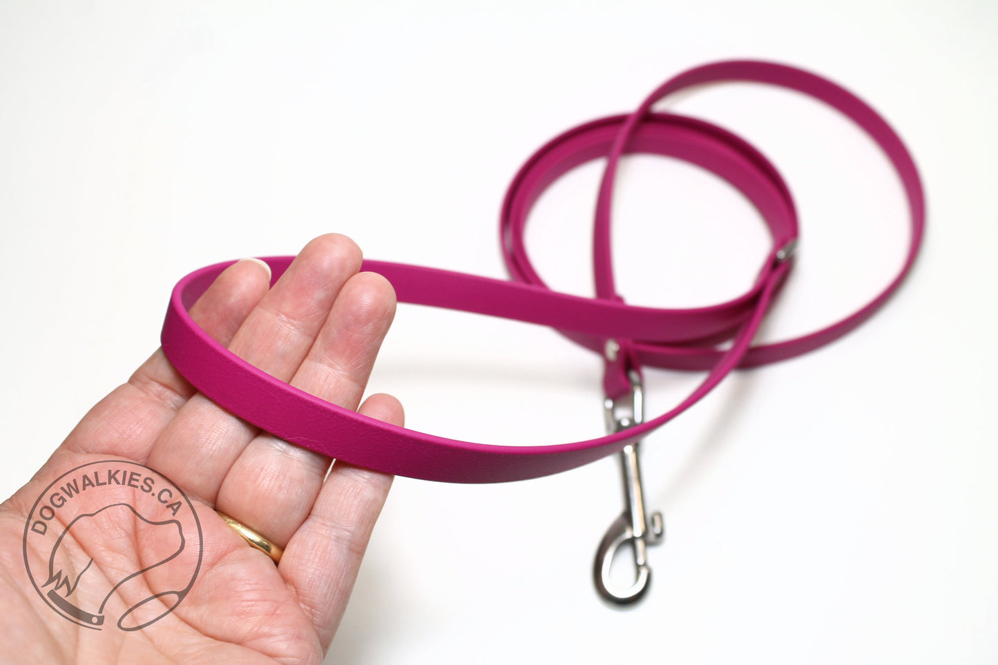 Raspberry Pink Biothane Small Dog Leash