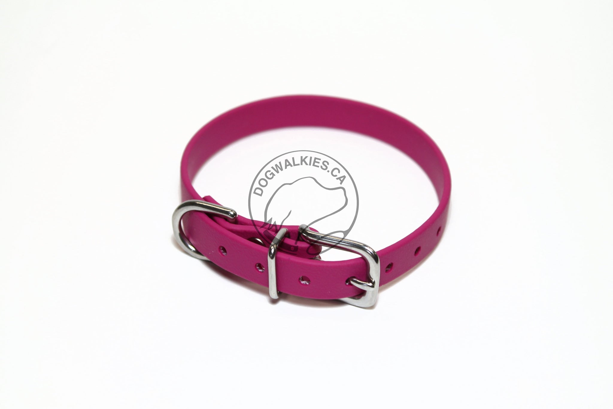 **NEW Raspberry Pink Biothane Small Dog Collar - 1/2" (12mm) wide