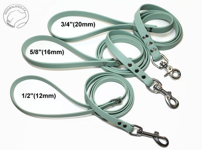 Sage Green Biothane Large Dog Leash