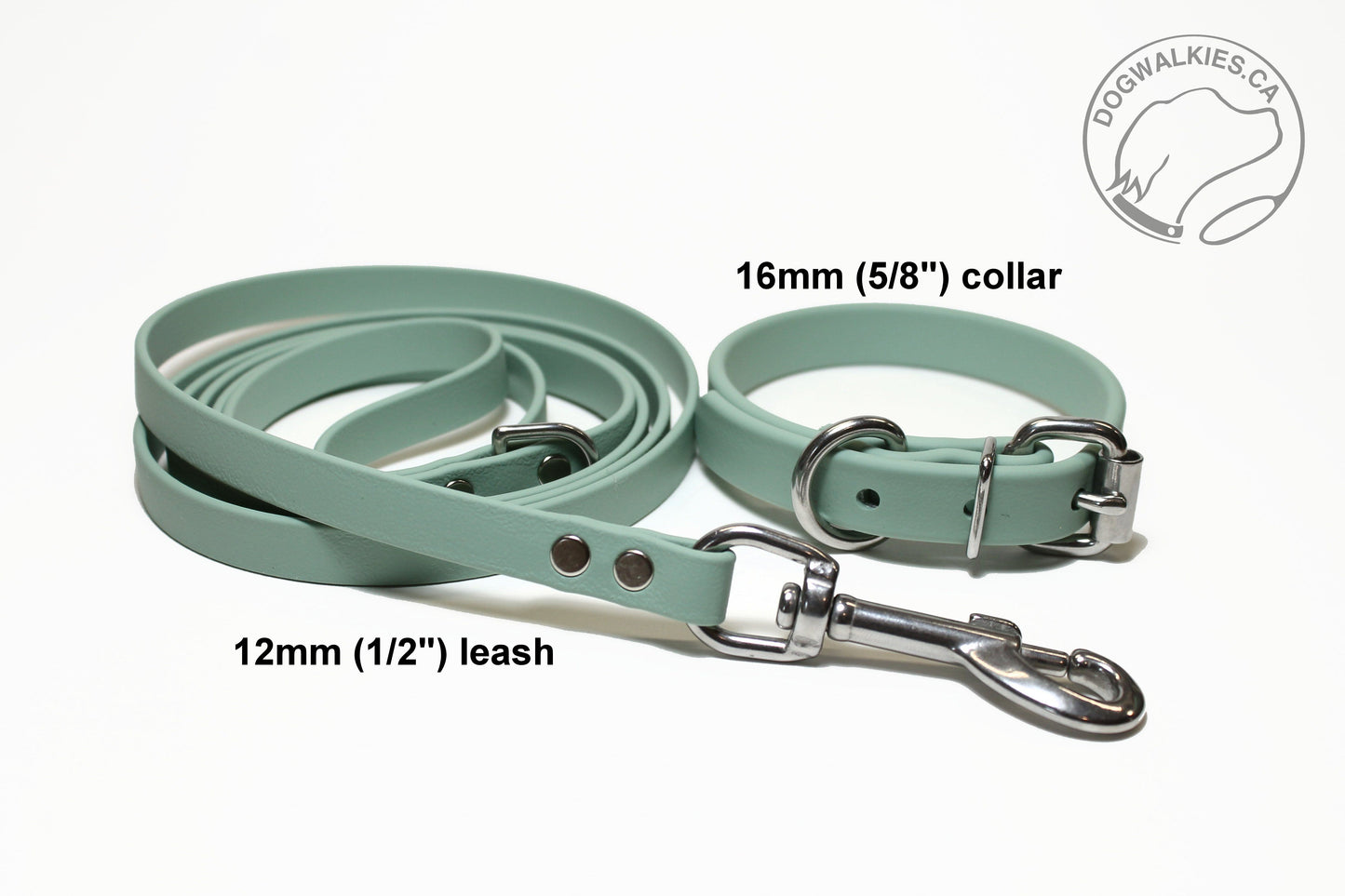 Sage Green Biothane Small Dog Leash