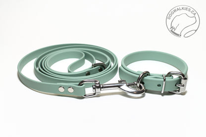 Sage Green Biothane Dog Collar - 5/8"(16mm) wide