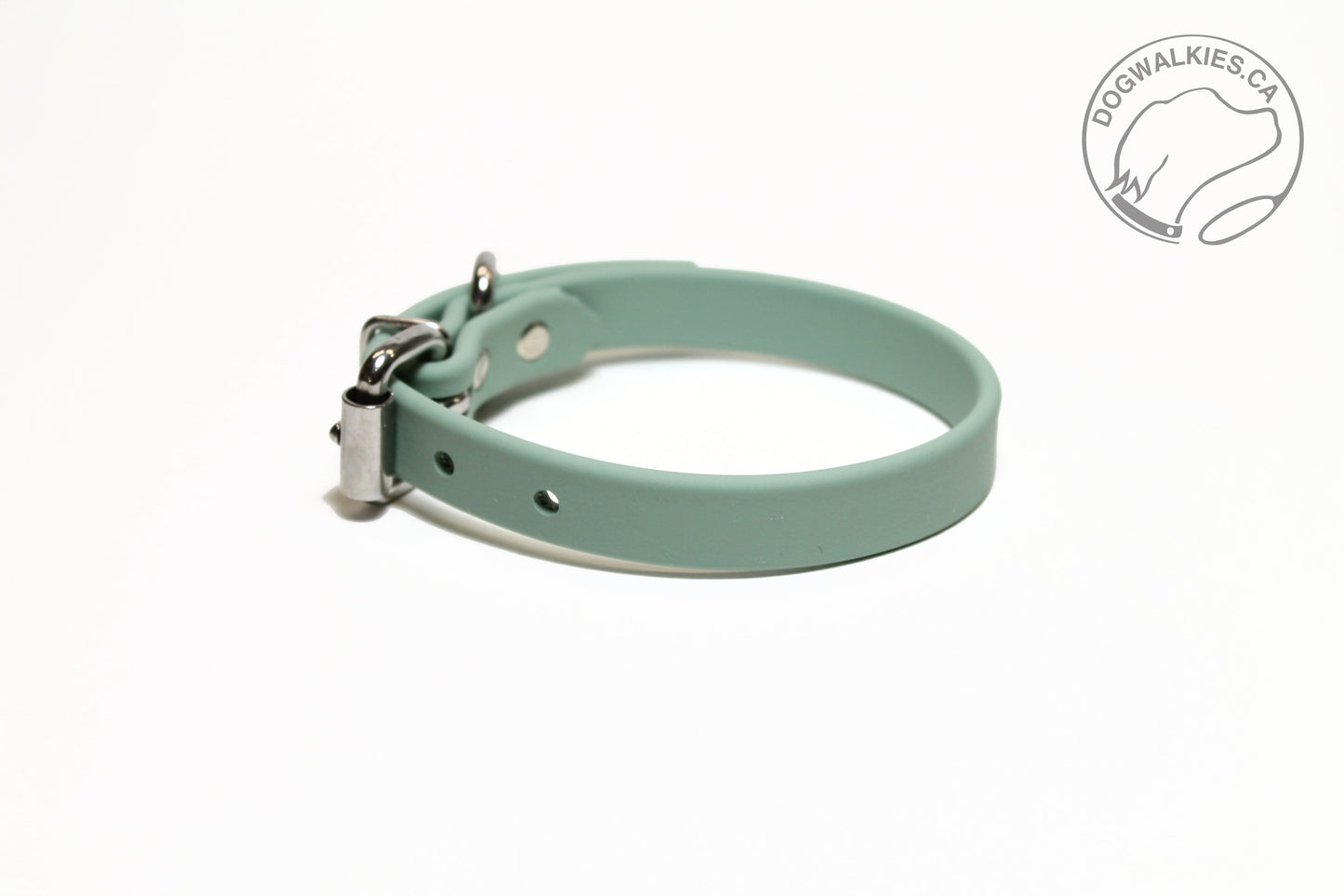 Sage Green Biothane Dog Collar - 5/8"(16mm) wide