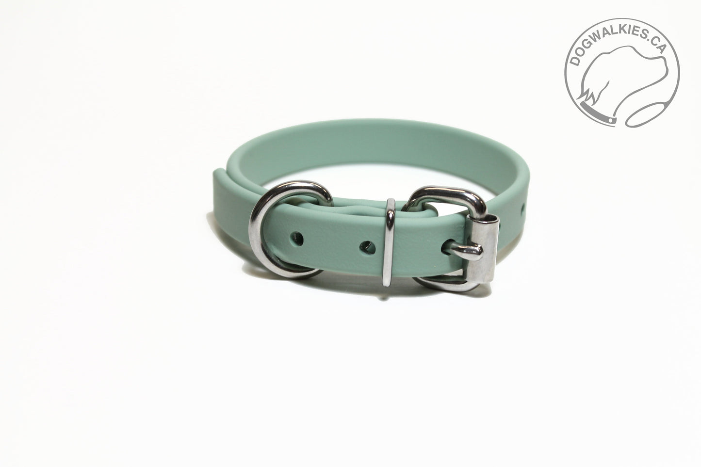 Sage Green Biothane Dog Collar - 5/8"(16mm) wide