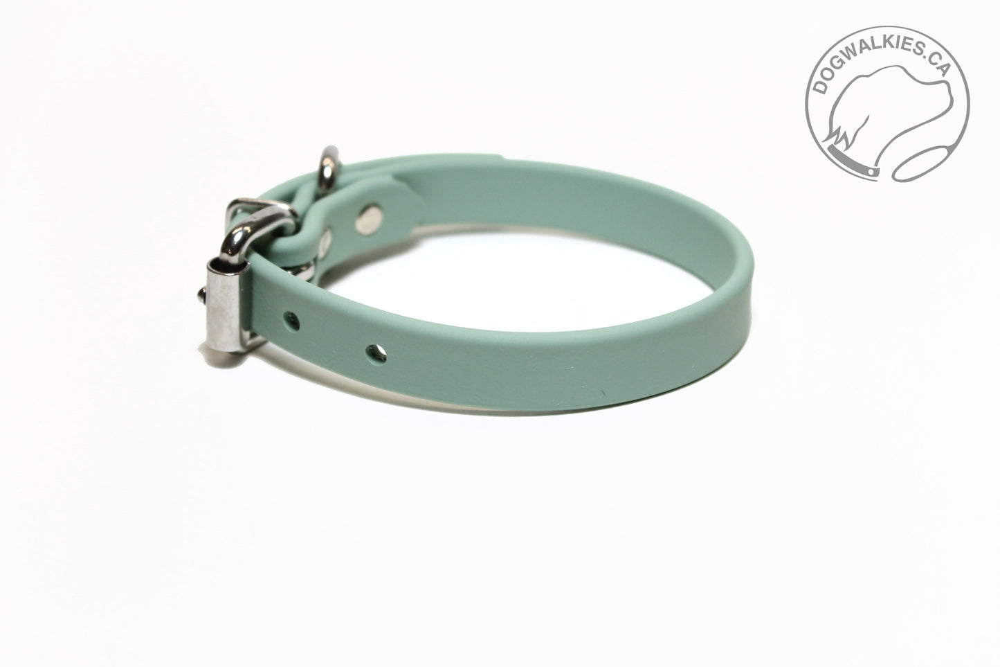Sage Green Biothane Dog Collar - 5/8"(16mm) wide