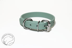 Sage Green Biothane Dog Collar - 3/4" (20mm) wide