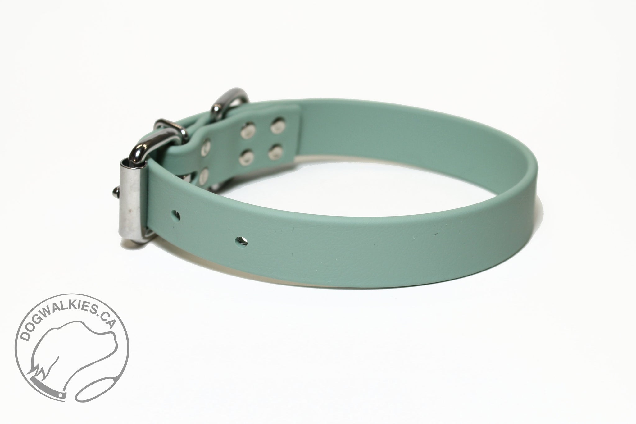 NEW Sage Green Biothane Dog Collar - 1 inch (25mm) wide