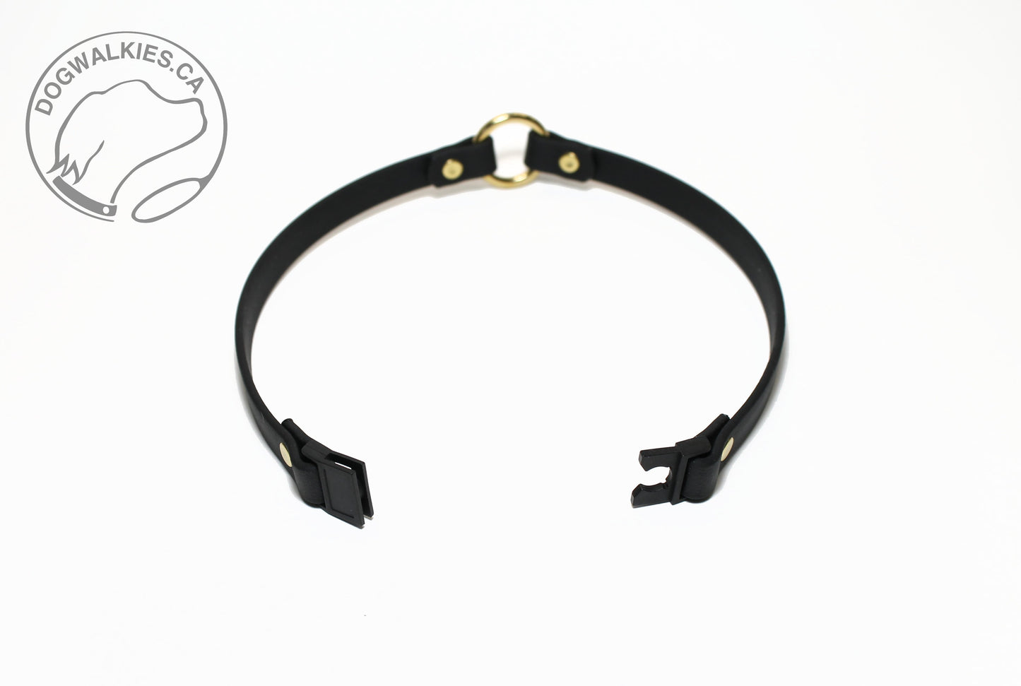 Dog Collar with Breakaway Buckle and O ring - Genuine Biothane Vegan Leather - 12mm (1/2") width - O Ring Collar