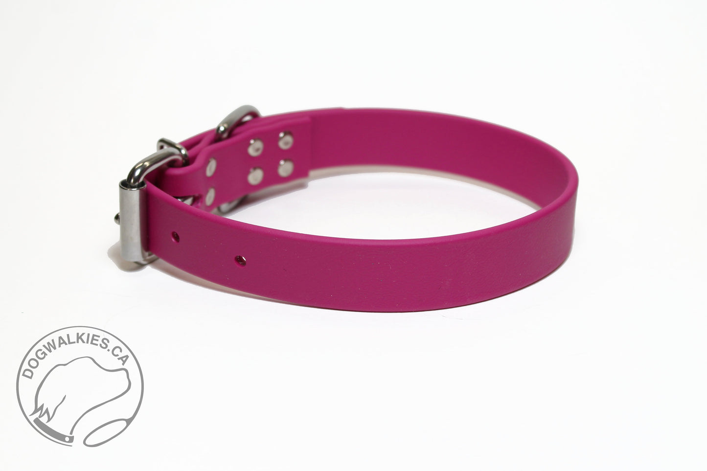 Raspberry Biothane Dog Collar - 1 inch (25mm) wide