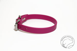 Raspberry Biothane Dog Collar - 3/4" (20mm) wide