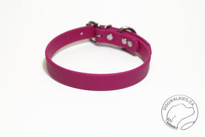 Raspberry Biothane Dog Collar - 3/4" (20mm) wide