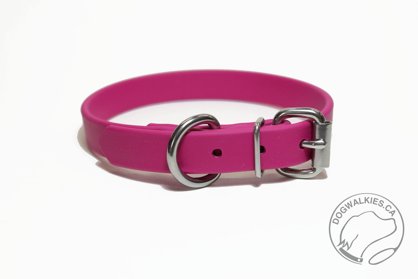 Raspberry Biothane Dog Collar - 3/4" (20mm) wide
