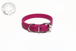 Raspberry Biothane Dog Collar - 5/8"(16mm) wide