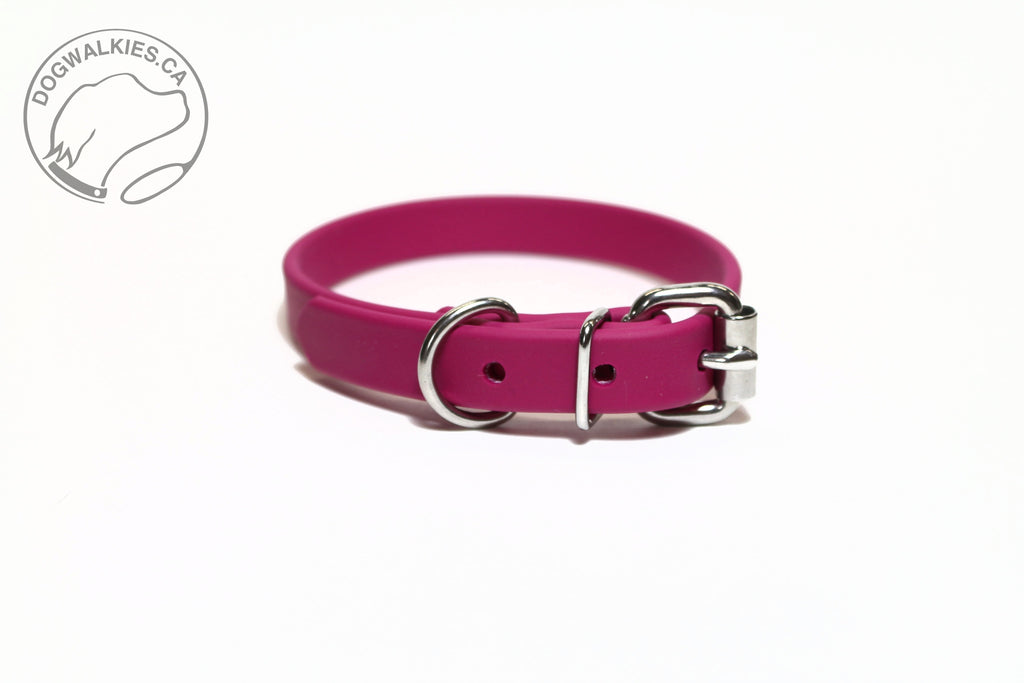 **NEW Raspberry Biothane Dog Collar - 5/8"(16mm) wide