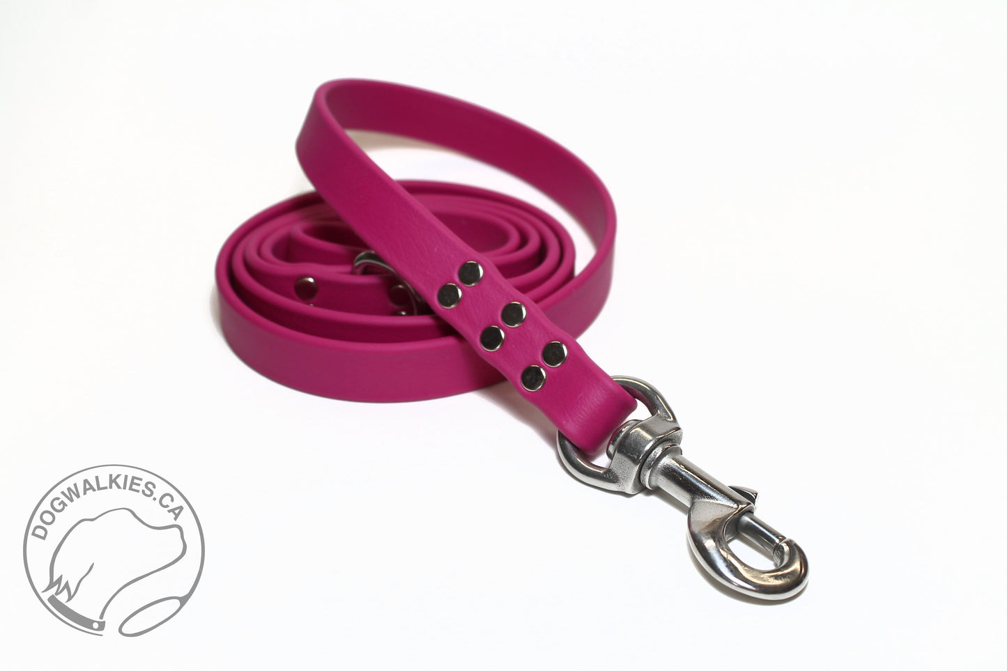 Raspberry Biothane Large Dog Leash
