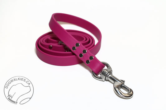 Raspberry Biothane Large Dog Leash