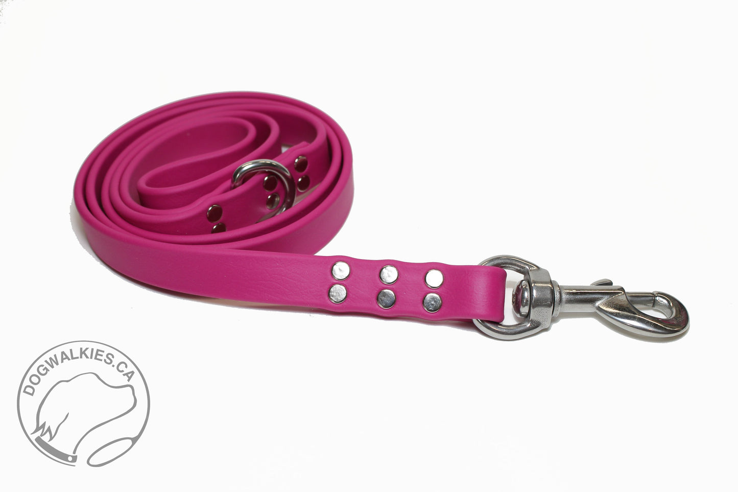 Raspberry Biothane Large Dog Leash