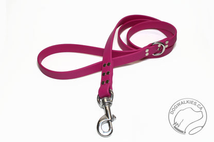 Raspberry Biothane Large Dog Leash