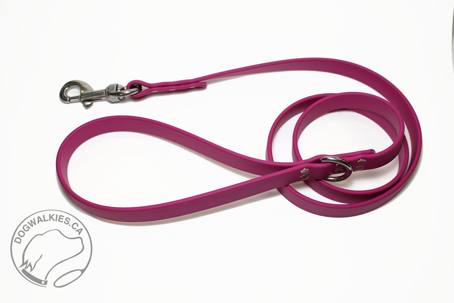 Raspberry Biothane Large Dog Leash