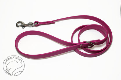 Raspberry Biothane Large Dog Leash