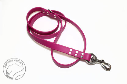 Heavy Biothane Leash 3/4" (20mm) wide - waterproof leash - all colours