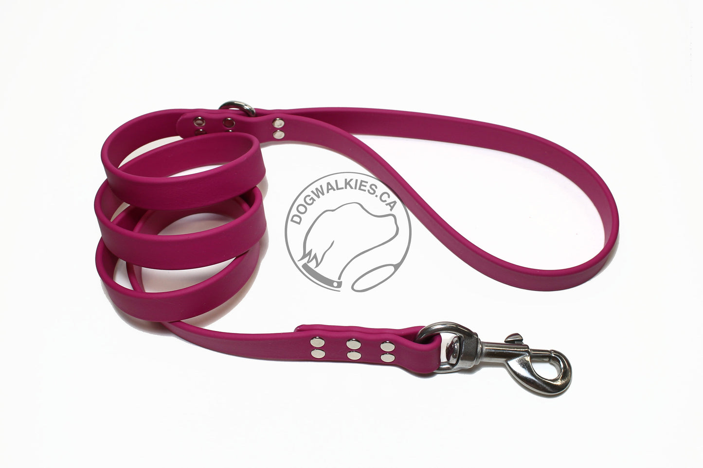 Raspberry Biothane Large Dog Leash