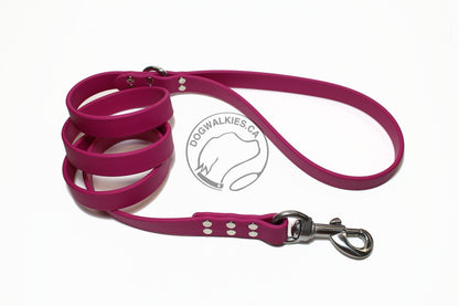 Raspberry Biothane Large Dog Leash