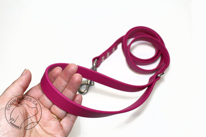 Raspberry Biothane Large Dog Leash