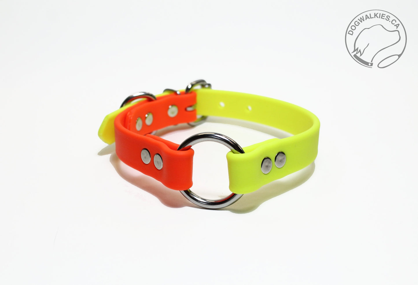 Biothane Two Tone o-Ring Dog Collar - Waterproof - 3/4"(20mm) wide - Collar with o-ring