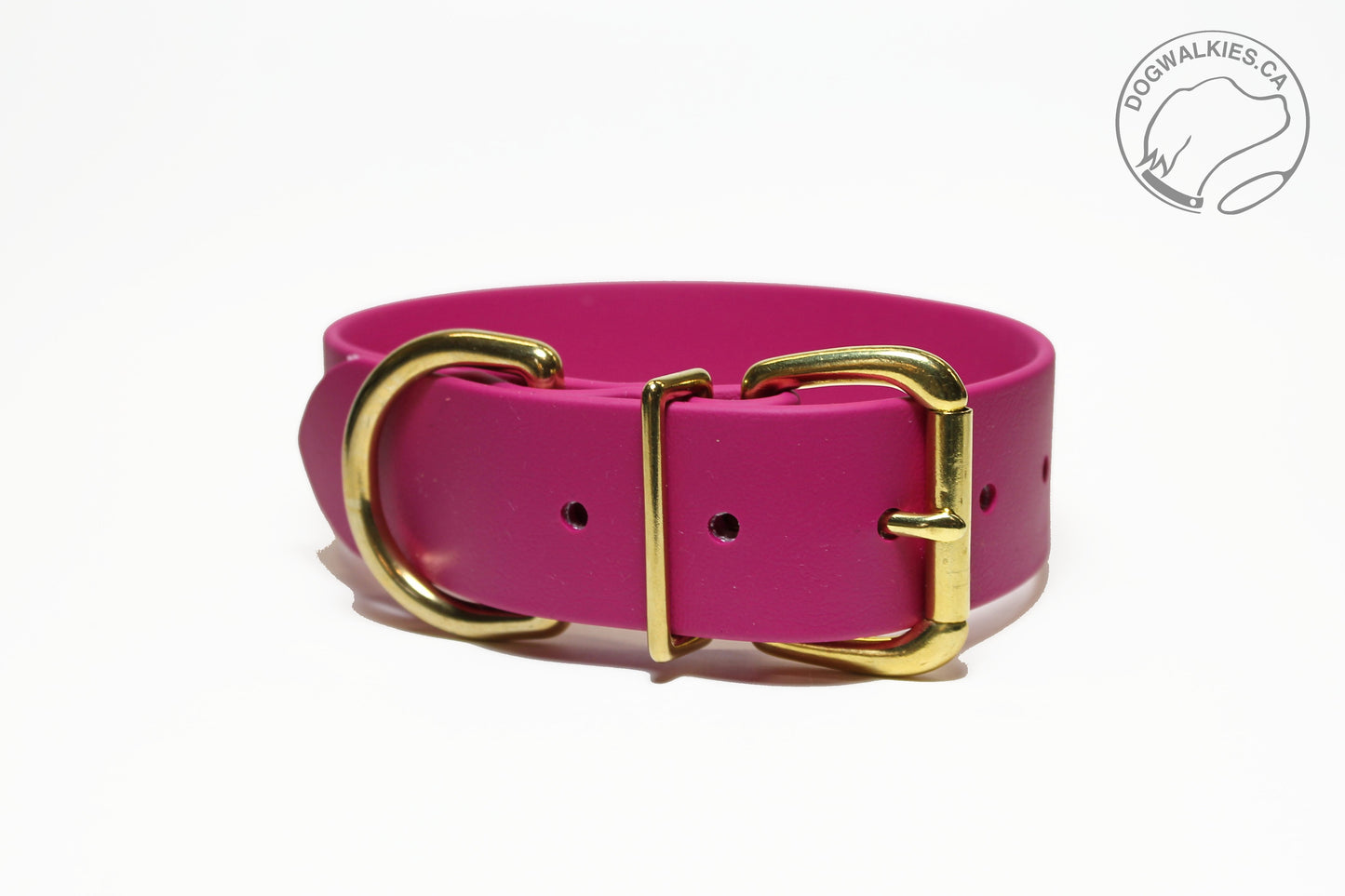 Raspberry Biothane Dog Collar - Extra Wide - 1.5 inch (38mm) wide