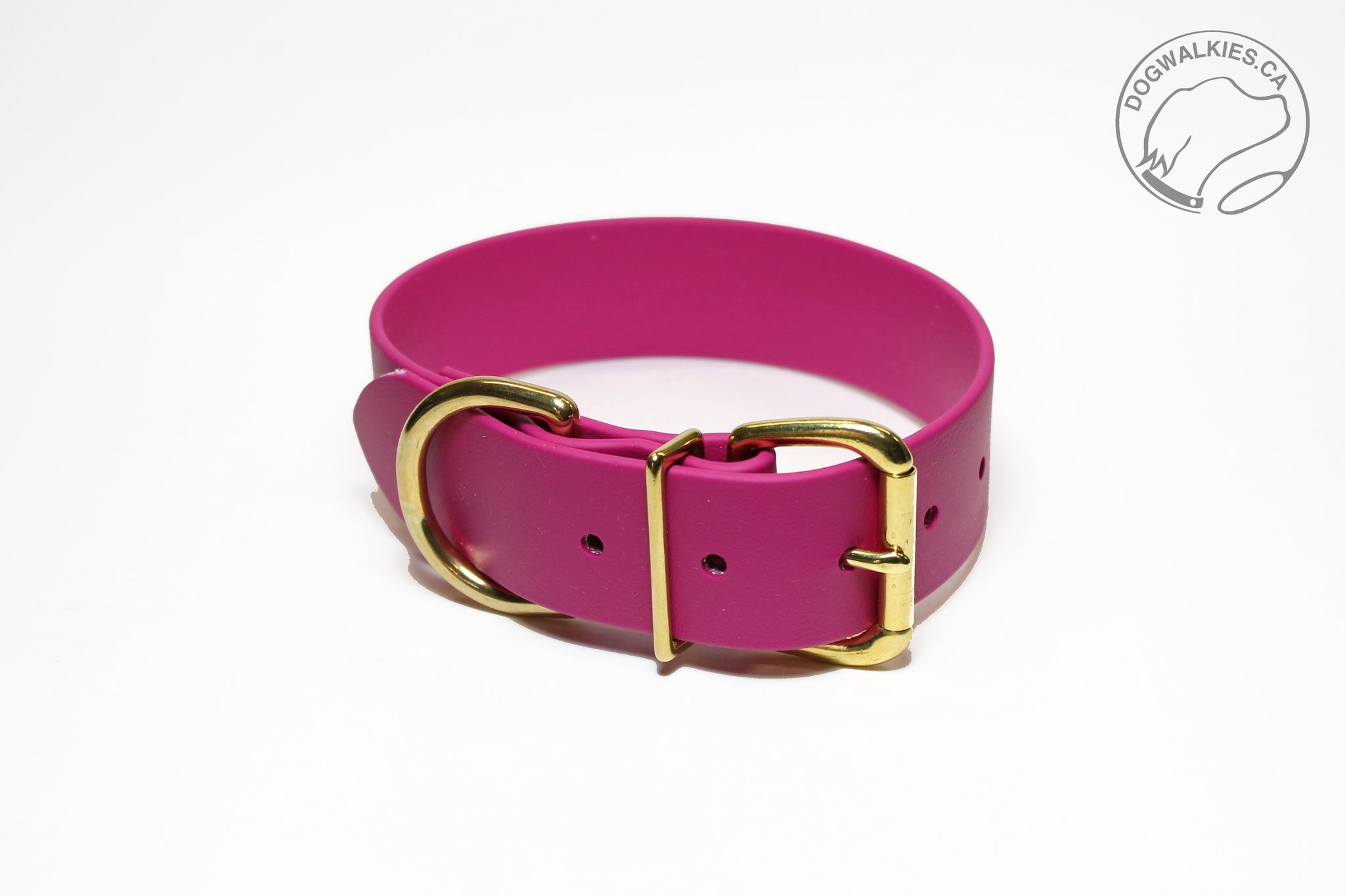 Raspberry Biothane Dog Collar - Extra Wide - 1.5 inch (38mm) wide