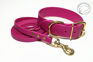 Raspberry Biothane Dog Leash