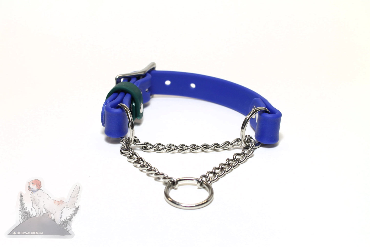 Chain Martingale Waterproof Dog Collar in 3/4" (20mm) Biothane - 40 colour choices