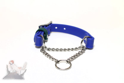 Chain Martingale Waterproof Dog Collar in 3/4" (20mm) Biothane - 40 colour choices