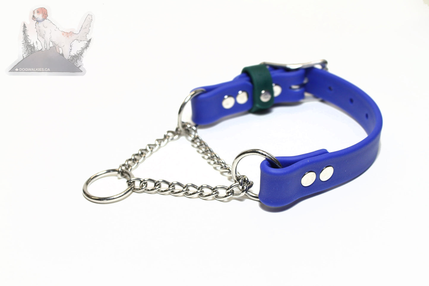 Chain Martingale Waterproof Dog Collar in 3/4" (20mm) Biothane - 40 colour choices