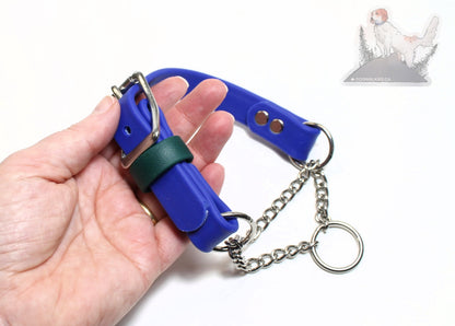 Chain Martingale Waterproof Dog Collar in 3/4" (20mm) Biothane - 40 colour choices
