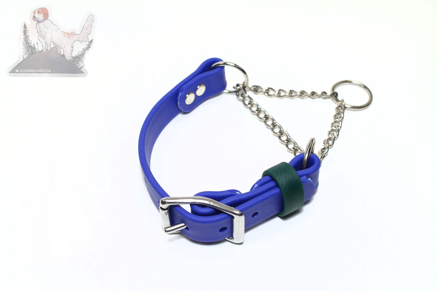 Chain Martingale Waterproof Dog Collar in 3/4" (20mm) Biothane - 40 colour choices