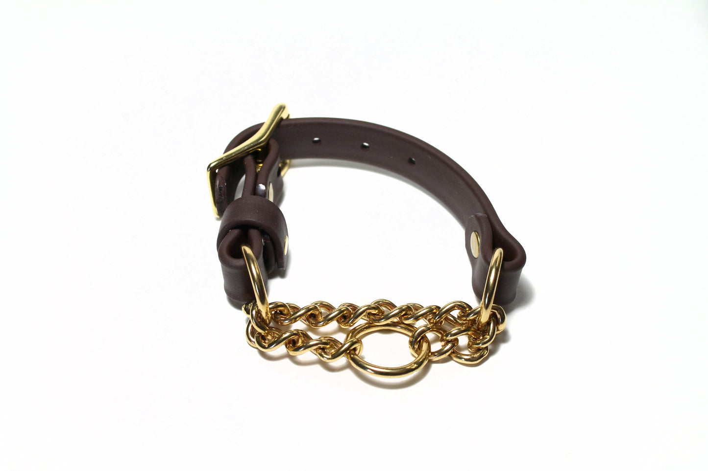 Chain Martingale Waterproof Dog Collar in 3/4" (20mm) Biothane - 40 colour choices