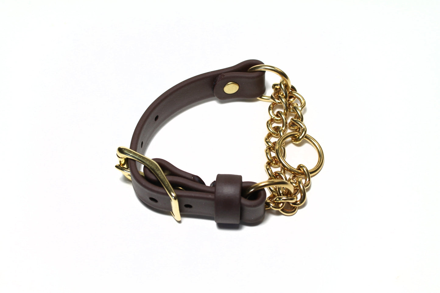 Chain Martingale Waterproof Dog Collar in 3/4" (20mm) Biothane - 40 colour choices