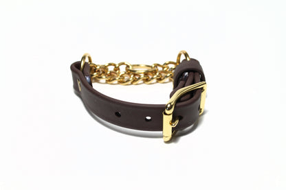 Chain Martingale Waterproof Dog Collar in 3/4" (20mm) Biothane - 40 colour choices