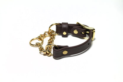 Chain Martingale Waterproof Dog Collar in 3/4" (20mm) Biothane - 40 colour choices