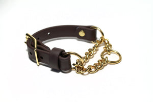 *NEW width- 3/4" (20mm) Chain Martingale Dog Collar in Biothane - 37 colour choices