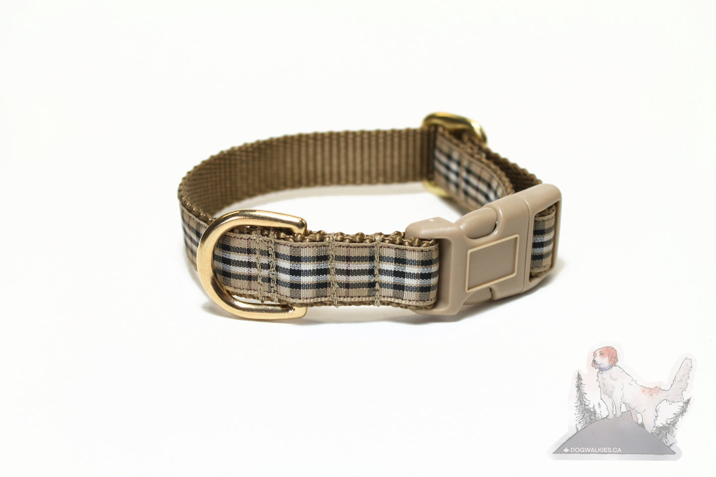 Pride of Scotland Gold tartan - dog collar