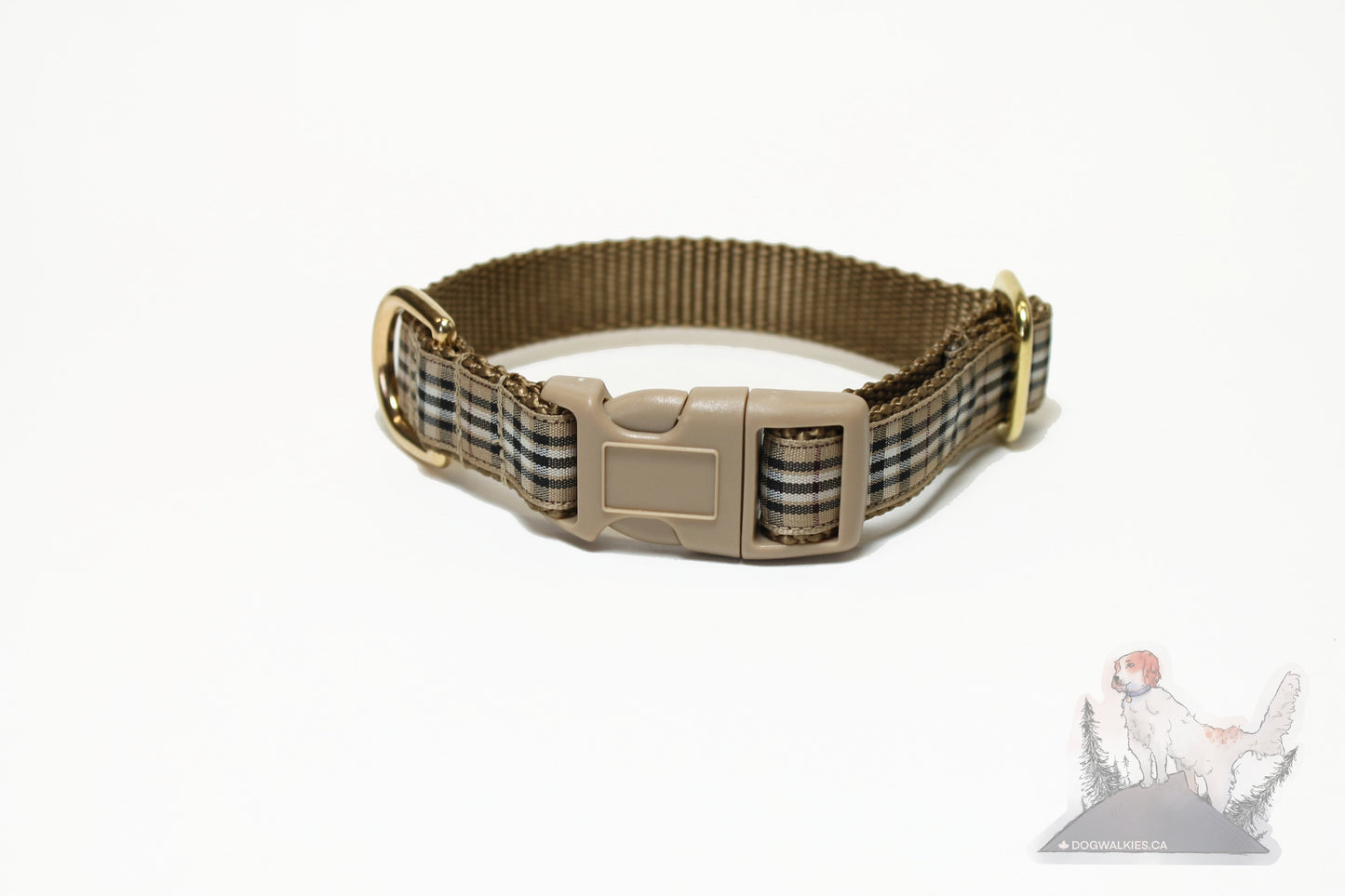 Pride of Scotland Gold tartan - dog collar