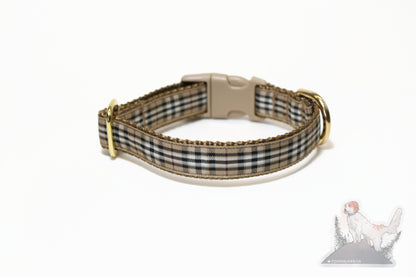 Pride of Scotland Gold tartan - dog collar