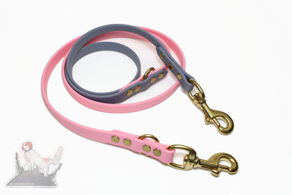 Convertible Waterproof Leash in Genuine Biothane - 16mm (5/8") width - 39 colours