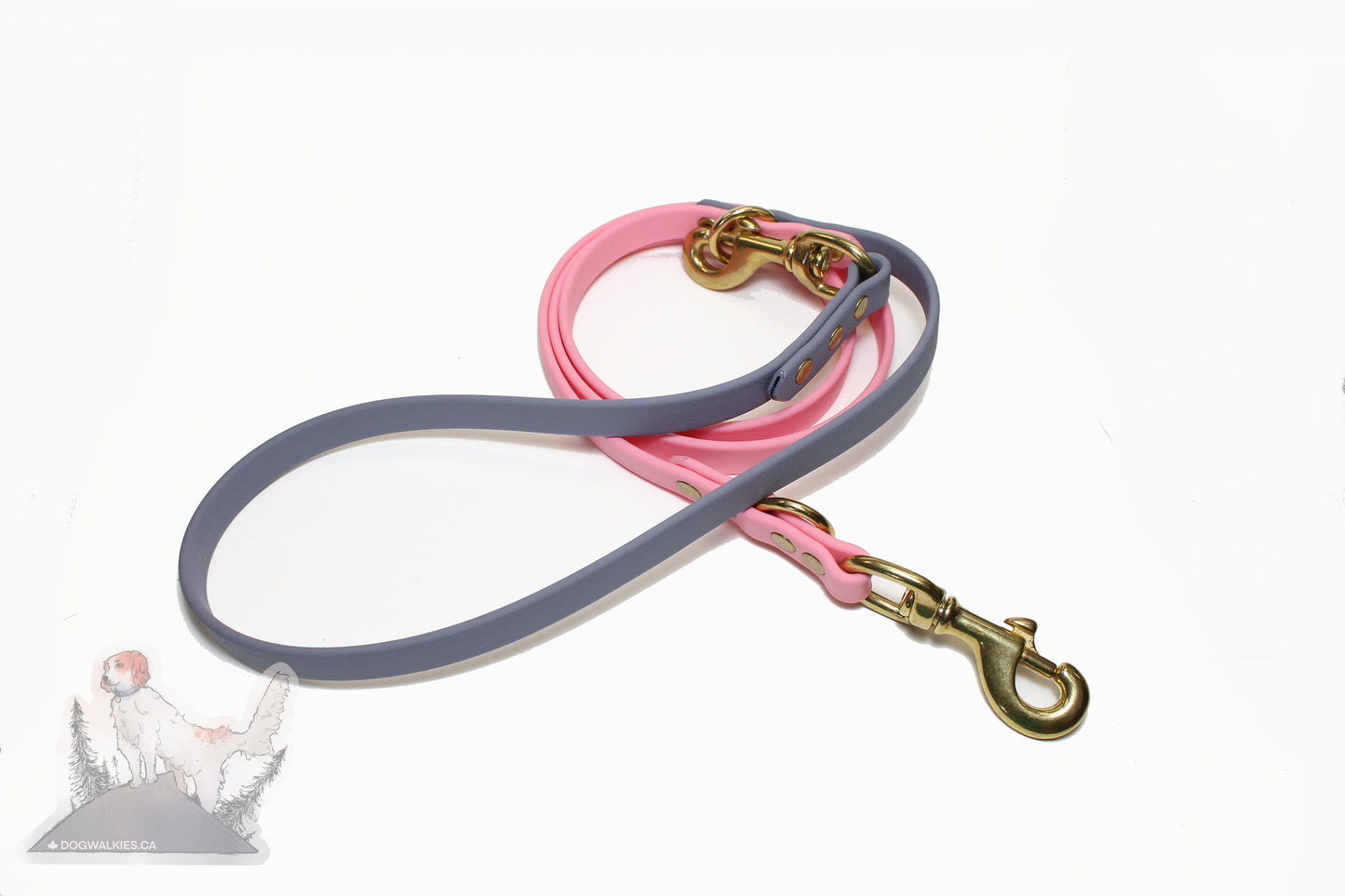 Convertible Waterproof Leash in Genuine Biothane - 16mm (5/8") width - 39 colours