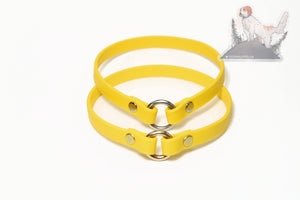 NEW thinner - Simple Tag Dog Collar in Genuine Biothane - 9mm (3/8") width - O Ring Collar