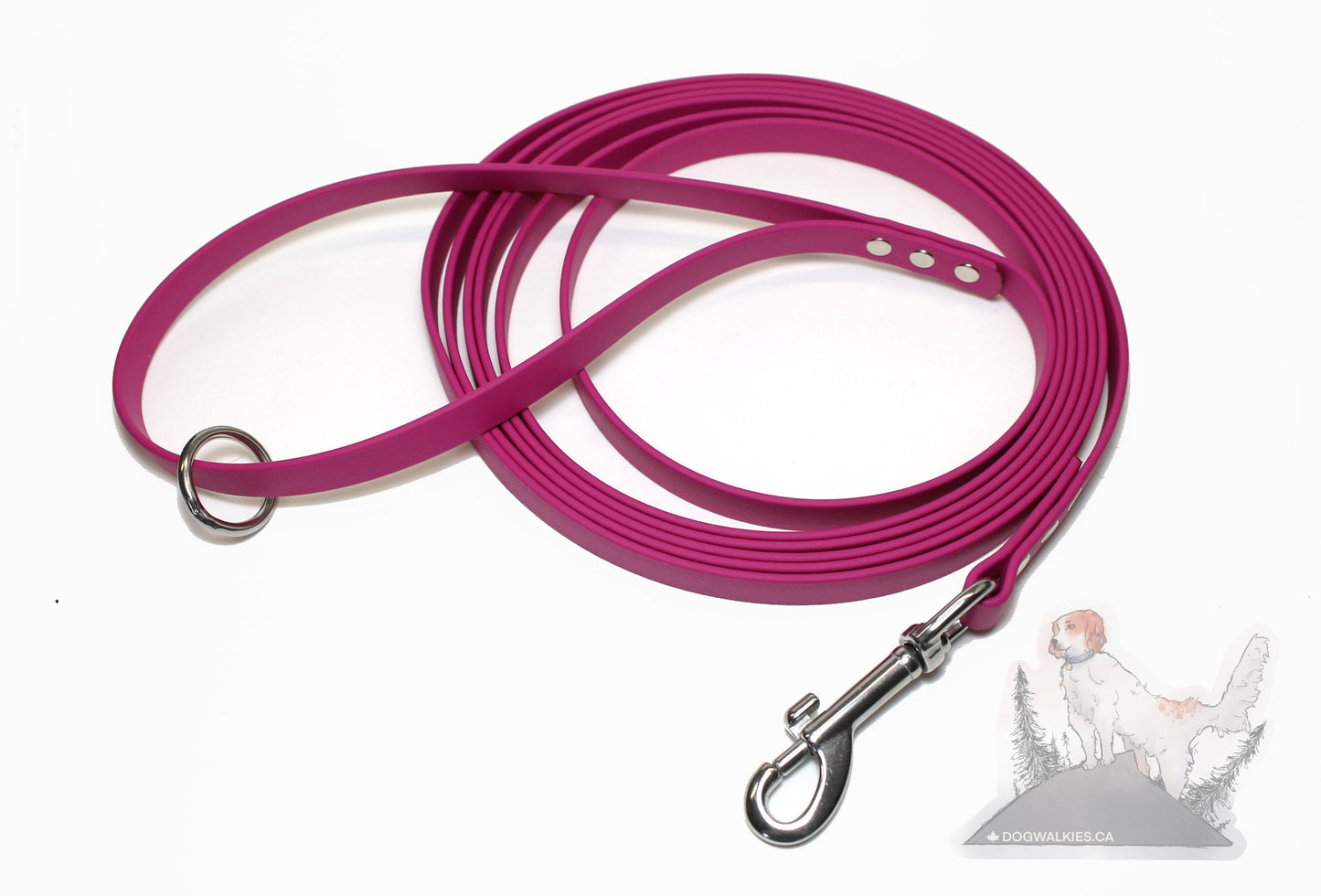Regular Width, 1/2" (12mm) wide, Biothane Waterproof Tracking Recall Long Line - all colours
